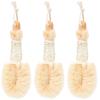 3 Pcs Comfortable Bath Scrubber Set - Exfoliating Bath Sisal Brush with Stiff and Soft Bristles for Effective Cleaning and Skin Care view 1