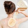 3 Pcs Comfortable Bath Scrubber Set - Exfoliating Bath Sisal Brush with Stiff and Soft Bristles for Effective Cleaning and Skin Care view 3