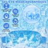 candyfouse 2Pack Cold Cooling Eye Mask, Reusable Hot Colder Therapy Gel Bead with Plush Backing for Puffiness Migraine Stress Relief Skin Care Dry Eyes view 2
