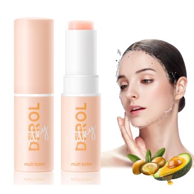 2Pcs Hydrating Multi Balm Stick Multi Balm Hydrating Lip Balm Eye Cream Neck Cream Anti-Friction Moistueizer Sticks Make Up Base 0.24oz/count