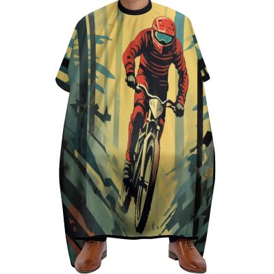 Rider Professional Barber Cape,Polyester Hair Cutting Salon Cape,Water And Stain Resistant Apron,Cutting Hair Beard Hairdressing Cape Anti-Static Haircut,56.766.9 Inch (1 Pack)