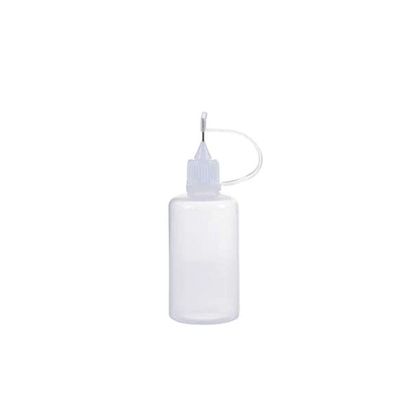 Clear Needle Tip Glue Bottle, Plastic Dropper Bottles Refillable Portable Travel Squeeze Bottle for Small Gluing Projects, Paper Quilling DIY Craft, Acrylic Painting(20ml)