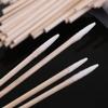 BBAUER 10 Packs 2.8Inch Long Wooden Cotton Swabs Sticks,Tattoo Permanent Supplies Cotton Swabs Makeup Cosmetic Applicator Sticks, haotingting123 view 4