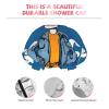 I'M So Cool Print Shower Cap For Women Double Layer Waterproof Bath Cap Elastic Reusable Shower Hat Hair Protection Bath Hat For Spa Salon Bathing Ladies view 4