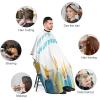 Happy Hanukkah Watercolor Professional Barber Cape Polyester Hair Cutting Salon Cape Water Stain Resistant Apron Cutting Hair Beard Hairdressing Cape Anti-Static Haircut 56.766.9 Inch (1 Pack) view 3