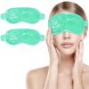 candyfouse 2Pack Cold Cooling Eye Mask, Reusable Hot Colder Therapy Gel Bead with Plush Backing for Puffiness Migraine Stress Relief Skin Care Dry Eyes view 1