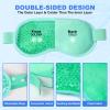 candyfouse 2Pack Cold Cooling Eye Mask, Reusable Hot Colder Therapy Gel Bead with Plush Backing for Puffiness Migraine Stress Relief Skin Care Dry Eyes view 3
