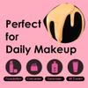 COOL-ANGLE 4Pack Makeup Sponge Latex-Free Soft Blender Sponge Perfect for Foundation Concealer Cream Powder, Beauty Sponge Set for Long-lasting and Natural Makeup, 2X-Large Black and 2 Medium Pink view 2