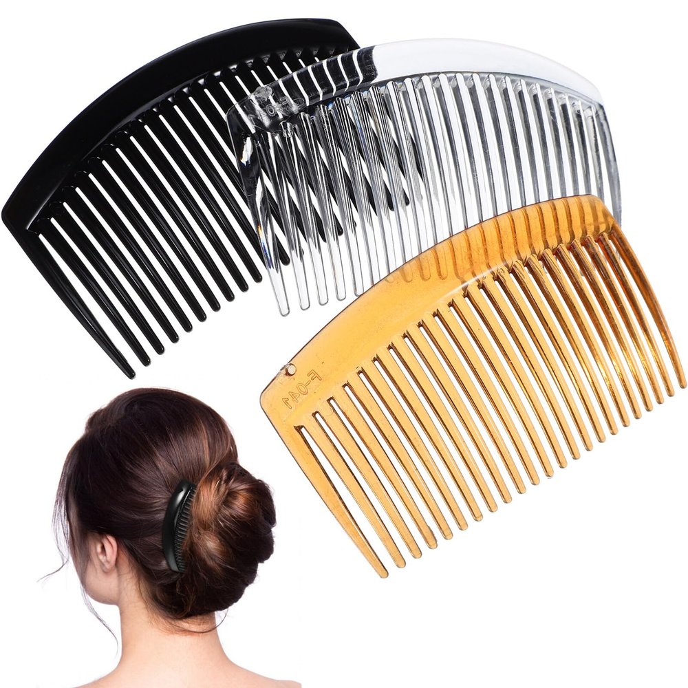 FOMIYES 36pcs French Hair Side Combs Plastic Hair Comb Bridal Clips Women Pins Girls Barrettes Bun pin Wedding Fancy Accessories Jewelry