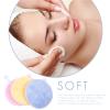 FRCOLOR 15pcs Reusable Rounded Makeup Cleansing Pads Cleaning Discs for Gentle Exfoliation and Makeup Removal for Home and Salon Use view 4