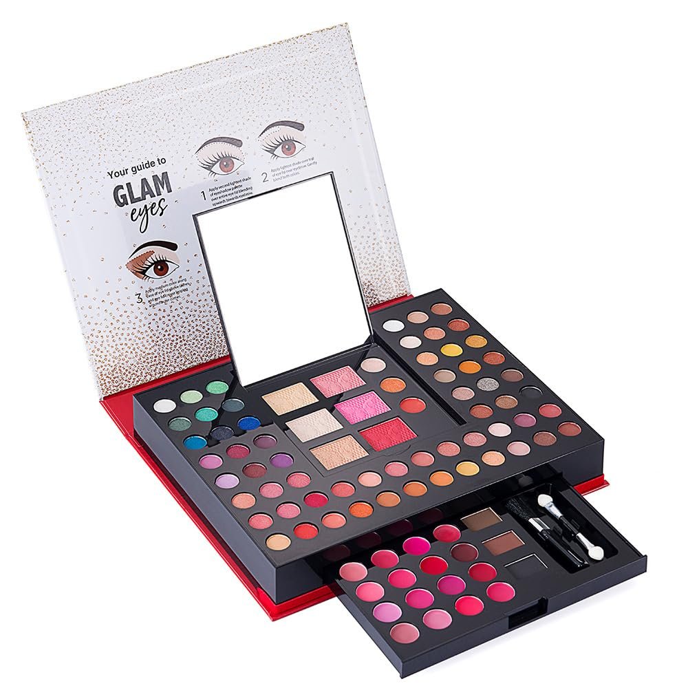 Cosmetic makeup set, including lip gloss, eyeshadow, new 88 color eyeshadow palette set eyeshadow blush eyebrow powder lip honey combination gift set