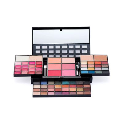 Lufeeyeta Makeup set beauty set eyeshadow lipgloss blush combo beginner set beauty soft case makeup palette for girls, perfect for parties, sleepovers and makeovers