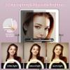 FASCINATE Rechargeable Wall Mounted Makeup Mirror, 8.7" Double Sided Touch Switch 1X 10X Rectangle Magnifying Mirror Wall Mounted, 3 Color Setting, Extended Arm 360 Swivel Foldable Nickel view 3