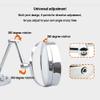 7-Inch LED Wall Mounted Makeup Mirror, 5X/10X Magnification Two-Sided Swivel Extendable Bathroom Vanity Mirror, Touch Button Adjustable Light Powered by Battery view 3