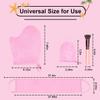 4 Pcs Self Tanner Mitt Applicator Kit - Self Tanning Mitt Glove,Self Tanner Back Applicator,Mini Face Tanner Mitt,Face Tanner Brush Soft Streak-Free Reusable & Washable for Women Girl Men (Pink) view 3