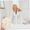 Angoily 2pcs Sisal Bath Ball Exfoliating Back Scrubber for Body Skin Scrubbers Bubble Forming Bath Tools Sponges for Women view 2