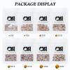 Meibite Gold Flatback Rhinestones, Glass Rhinestones for Nail Art and Craft, Glue Fix, Loose Crystal Gemstones(Gold, SS20, 1440pcs, 4.6-4.8mm) view 3