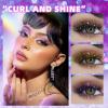 Bekoeen 3PCS Sparkling Diamonds Mascara, Waterproof Shining Colorful Lashes for Eyelashes, Long Lasting Lengthening Volumizing Mascara for Party Wedding view 2