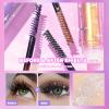 Bekoeen 3PCS Sparkling Diamonds Mascara, Waterproof Shining Colorful Lashes for Eyelashes, Long Lasting Lengthening Volumizing Mascara for Party Wedding view 4