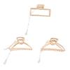 Angoily 3pcs Elegant Tassel Hair Clips for Women Stylish Dangle Hair Accessories for Types for Parties and Daily Wear view 1