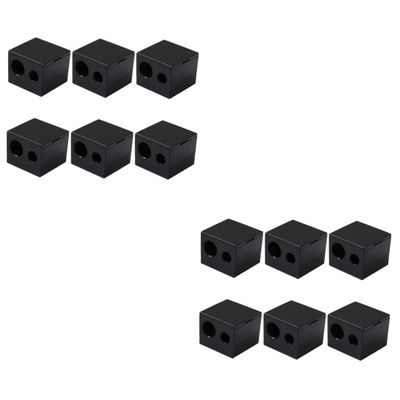 Ipetboom 12pcs Double Hole Eyebrow Pencil Sharpeners Manual Makeup Tools for Precise Brow and Eyeliner Application Design Protective Lid for Travel and Daily Use