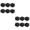 Ipetboom 12pcs Double Hole Eyebrow Pencil Sharpeners Manual Makeup Tools for Precise Brow and Eyeliner Application Design Protective Lid for Travel and Daily Use view 1