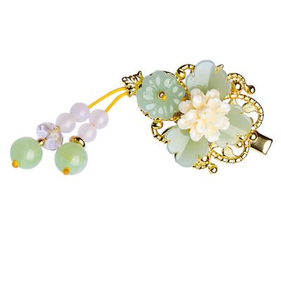 Angoily Flower Clip Vintage Barrette Hair Accessories for Women Elegant Head Ornaments