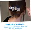Angoily Bowknot Rhinestone Hair Bun Maker Tool for Women Elegant Curler Bun Shaper for Quick Updos Easy to Use Hair Accessory view 2