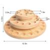 3 Layers Wooden Essential Oil Box, Storage Holds Organizer 39 Compartment Essential Oil Container, Aromatherapy Round Rotating Display Rack (#1) view 2