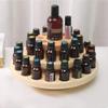 3 Layers Wooden Essential Oil Box, Storage Holds Organizer 39 Compartment Essential Oil Container, Aromatherapy Round Rotating Display Rack (#1) view 4