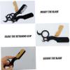 Housoutil Manual Beard Making Accessories 2pcs Beard Shaving Razor Kit Barber's Manual Razor Easy to Use Carry for Travel view 3