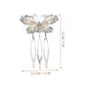 Angoily 3pcs Bridal Rhinestone Hair Comb Hair Side Comb for Women Butterfly Rhinestone Hairpin for Wedding view 2