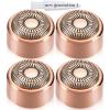 Replacement Heads New Generation 3 for Finishing Touch Flawless Facial Hair Remover Ring Light,New Version Replacement Blades for Women,18K Gold-Plated Rose Gold for Flawless view 1