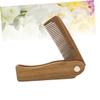 Angoily 2pcs Comb for Curly Hair Men Beard Comb Travel Hair Brush Natural Gentle Scalp for Ages view 2