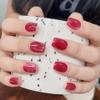Handmade Press On Nails-Short Red Cat Eye with Removable and Reusable Design for Luxury and Elegant Nail enhancement (Color : S) view 2