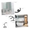 Angoily Men's Shaving Brush and Razor Holder Rack Sleek Bathroom Organizer for Razors and Toiletries for Daily Grooming and Neat Storage view 3