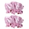 Angoily 4pcs Boy Girl Satin Sleeping Caps for Hair Breathable Elastic Sleep Hats Wide Rim for Travel and Home Use view 1