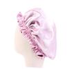 Angoily 4pcs Boy Girl Satin Sleeping Caps for Hair Breathable Elastic Sleep Hats Wide Rim for Travel and Home Use view 2