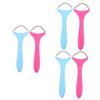 Housoutil 6 Pcs Facial Hair Remover Eyeliner Razor Women Pro Brows Device Eye Brow Threader Tool Fuzz for Tweezers Palette Mini Kit Spray Gel Facial Tools Upper Lip Hair Removal Pp view 1