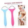 Housoutil 6 Pcs Facial Hair Remover Eyeliner Razor Women Pro Brows Device Eye Brow Threader Tool Fuzz for Tweezers Palette Mini Kit Spray Gel Facial Tools Upper Lip Hair Removal Pp view 3