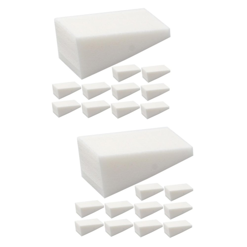 Angoily 40pcs Compressed Sponges for Nail Art Decorative Gradient Sponges Manicure Accessories