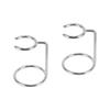 Angoily 2pcs Men Stainless Steel Shave Brush Organizer Stand Holder Broken-resistant Design for Home Barber Salon and Brush Holder Elegant Sturdy Construction view 1
