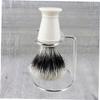 Angoily 2pcs Men Stainless Steel Shave Brush Organizer Stand Holder Broken-resistant Design for Home Barber Salon and Brush Holder Elegant Sturdy Construction view 2