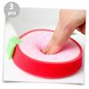 Angoily 6pcs Fruit-Shaped Bath Sponges for Adults Soft Comfortable Washing Sponges Exfoliating Bathing for Strawberry Mango Orange view 4