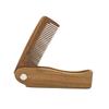 Angoily 3pcs Mini Natural Verawood Beard Comb Hair Brush for Men Curly Hair Styling Tool for Travel for Men and Women view 2