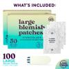 LivaClean LC  ,   Large Hydrocolloid Acne Patches - for Pore Spots Nose Face Cystic Pimple Zit Patch - Big Pimple Patches Hydrocolloid Bandages Strips Stickers Patch XL Large Acne view 2