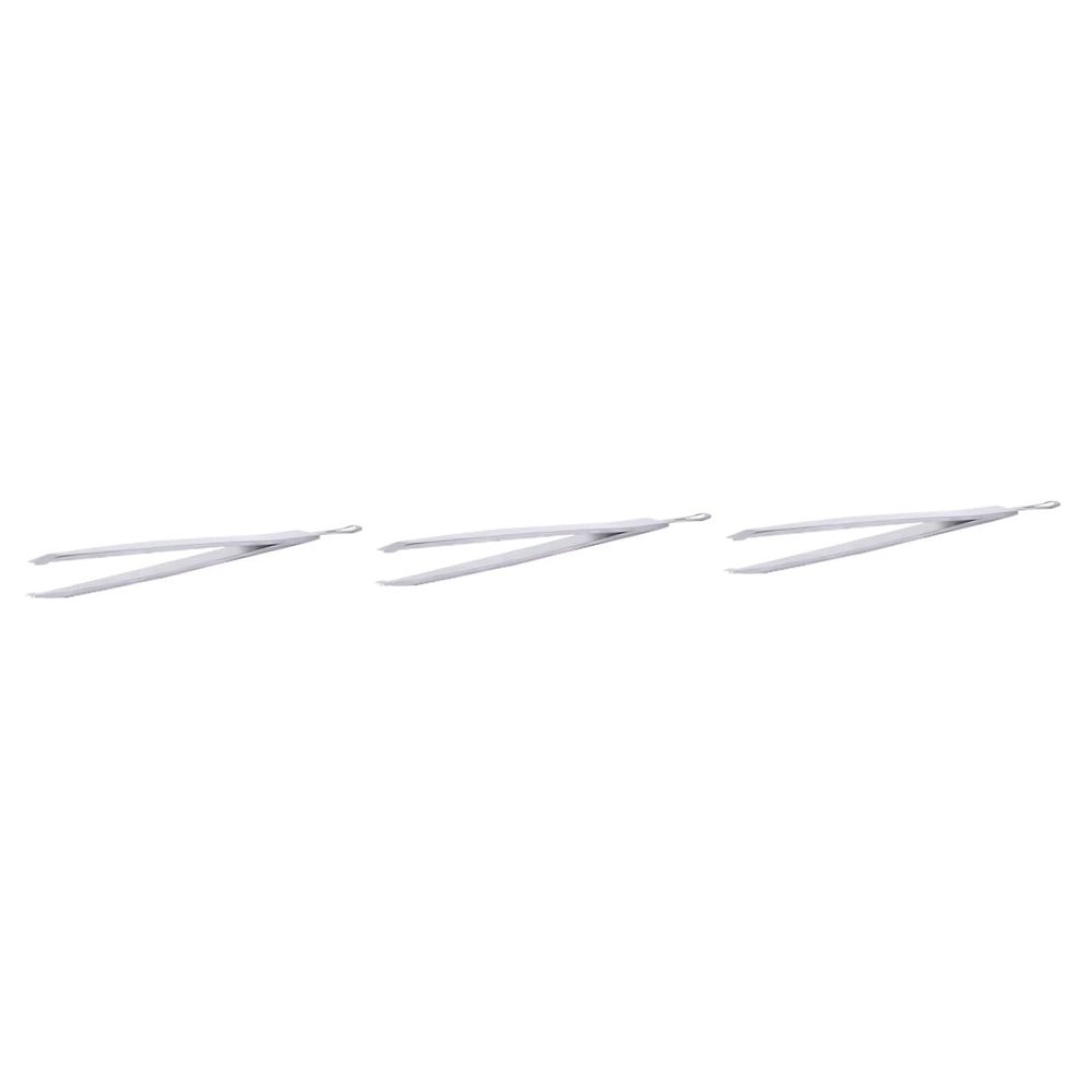 Angoily 3 Pcs Multi-functional Eyebrow Tweezers Stainless Steel Eyebrow Clip Tweezer for Women Men Makeup Essential