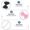 minkissy 4pcs Handmade Bowknot Hair Accessories for Women and Boys and Girls Fashion Headbands Cute Bow Headbands for Parties and Everyday Wear Random Style view 3
