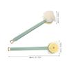 Angoily Long Handle Bath Brush One Scrubber Shower Body Brush Exfoliating Mitt for Back Feet view 2