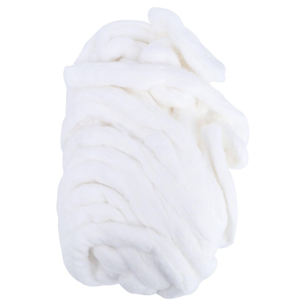 Ipetboom 1roll Degreasing Cotton Strips Pure Cotton Makeup Remover Strips Soft Absorbent Disposable Salon Beauty Product for Ointment Application and Pet Cleaning